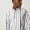 Linen Blend Striped Shirt -Marksandspencer Sale Store SD 03 T25 2448M E4 X EC 0