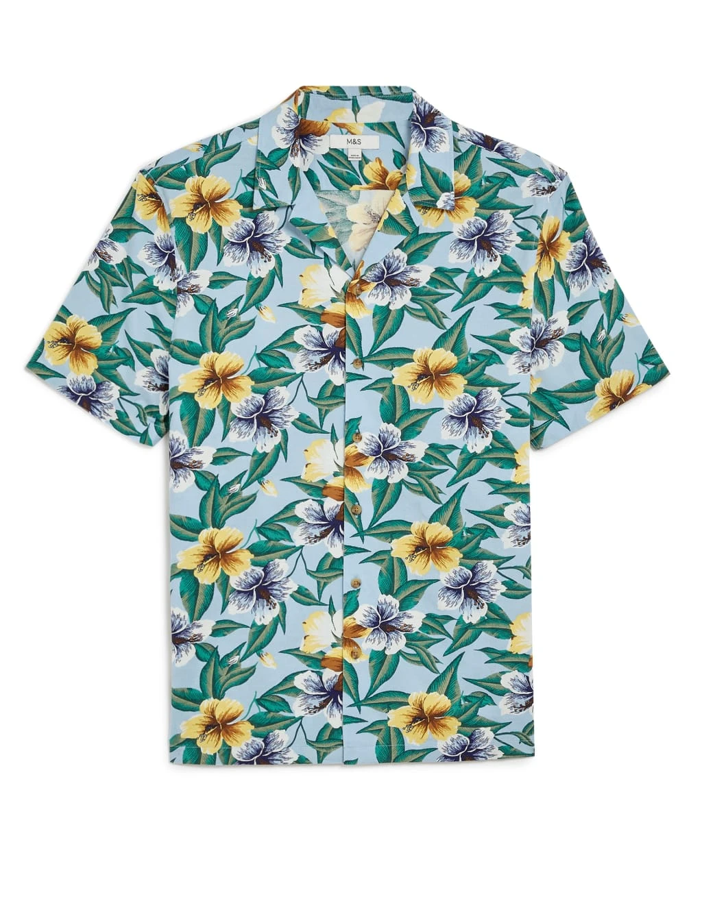 Pure Cotton Floral Revere Shirt 2 Pure Cotton Floral Revere Shirt - Image 2