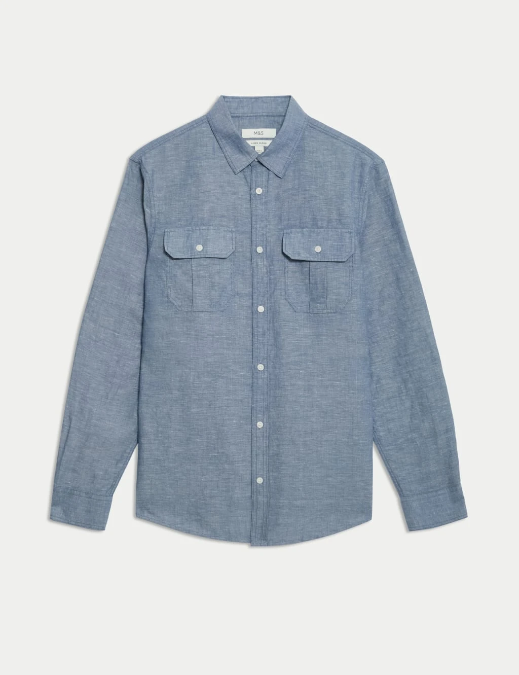 Linen Blend Shirt 2 Linen Blend Shirt - Image 2