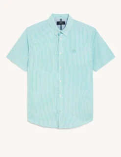 Pure Cotton Striped Shirt -Marksandspencer Sale Store SD 03 T25 2463M J4 X EC 90
