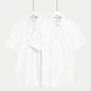 2pk Pure Cotton Oxford Shirts -Marksandspencer Sale Store SD 03 T25 3526M Z0 X EC 0
