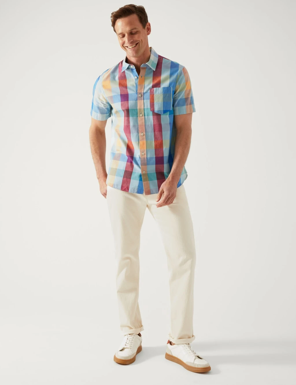 Pure Cotton Check Oxford Shirt 3 Pure Cotton Check Oxford Shirt - Image 3