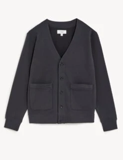 Pure Cotton Jersey Cardigan -Marksandspencer Sale Store SD 03 T28 1410M HL X EC 90