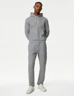 Drawstring Pure Cotton Straight Leg Joggers -Marksandspencer Sale Store SD 03 T28 1569M UT X EC 1