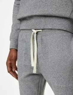 Drawstring Pure Cotton Straight Leg Joggers -Marksandspencer Sale Store SD 03 T28 1569M UT X EC 2