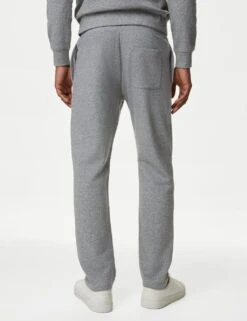 Drawstring Pure Cotton Straight Leg Joggers -Marksandspencer Sale Store SD 03 T28 1569M UT X EC 3