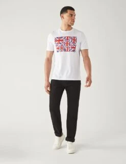 Men's Pure Cotton Coronation T-Shirt -Marksandspencer Sale Store SD 03 T28 1583M Z0 X EC 1