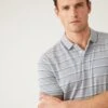 Modal Rich Striped Polo Shirt -Marksandspencer Sale Store SD 03 T28 3357M T0 X EC 0
