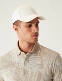 Pure Cotton Leaf Print Polo Shirt -Marksandspencer Sale Store SD 03 T28 3363M L0 X EC 2
