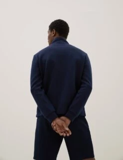 Cotton Blend Half Zip Sweatshirt -Marksandspencer Sale Store SD 03 T28 4941A F3 X EC 2