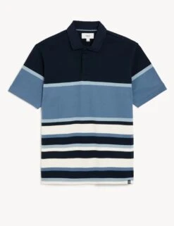 Pure Cotton Striped Rugby Shirt -Marksandspencer Sale Store SD 03 T28 5624M F4 X EC 90