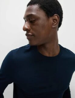 2pk Pure Cotton Long Sleeve T-Shirts 7 2pk Pure Cotton Long Sleeve T-Shirts -Marksandspencer Sale Store SD 03 T28 6065M F4 X EC 1