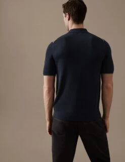 Cotton Blend Colour Block Knitted Polo Shirt 7 Cotton Blend Colour Block Knitted Polo Shirt -Marksandspencer Sale Store SD 03 T30 1134A F6 X EC 2