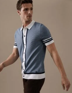 Cotton Modal Knitted Polo Shirt