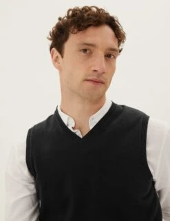 2pk Pure Cotton Sleeveless Jumper -Marksandspencer Sale Store SD 03 T30 2628M Y0 X EC 2