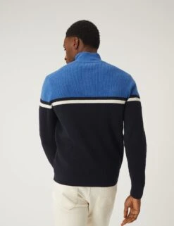 Cotton Blend Ribbed Funnel Neck Jumper -Marksandspencer Sale Store SD 03 T30 2877M F4 X EC 2