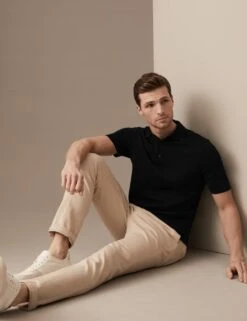 Pure Extra Fine Merino Wool Knitted Polo