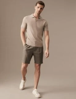 Pure Extra Fine Merino Wool Knitted Polo Shirt 7 Pure Extra Fine Merino Wool Knitted Polo Shirt -Marksandspencer Sale Store SD 03 T30 3007M XH X EC 1