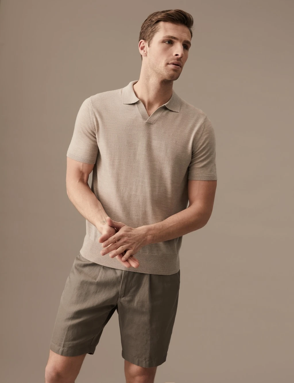Pure Extra Fine Merino Wool Knitted Polo Shirt 4 Pure Extra Fine Merino Wool Knitted Polo Shirt - Image 4