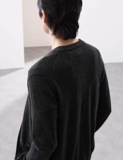 Pure Extra Fine Merino Wool V-Neck Cardigan -Marksandspencer Sale Store SD 03 T30 3642M VP X EC 3