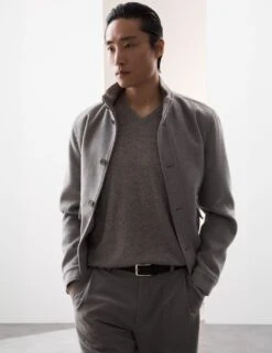 Pure Cashmere V-Neck Jumper -Marksandspencer Sale Store SD 03 T30 4102A T1 X EC 1