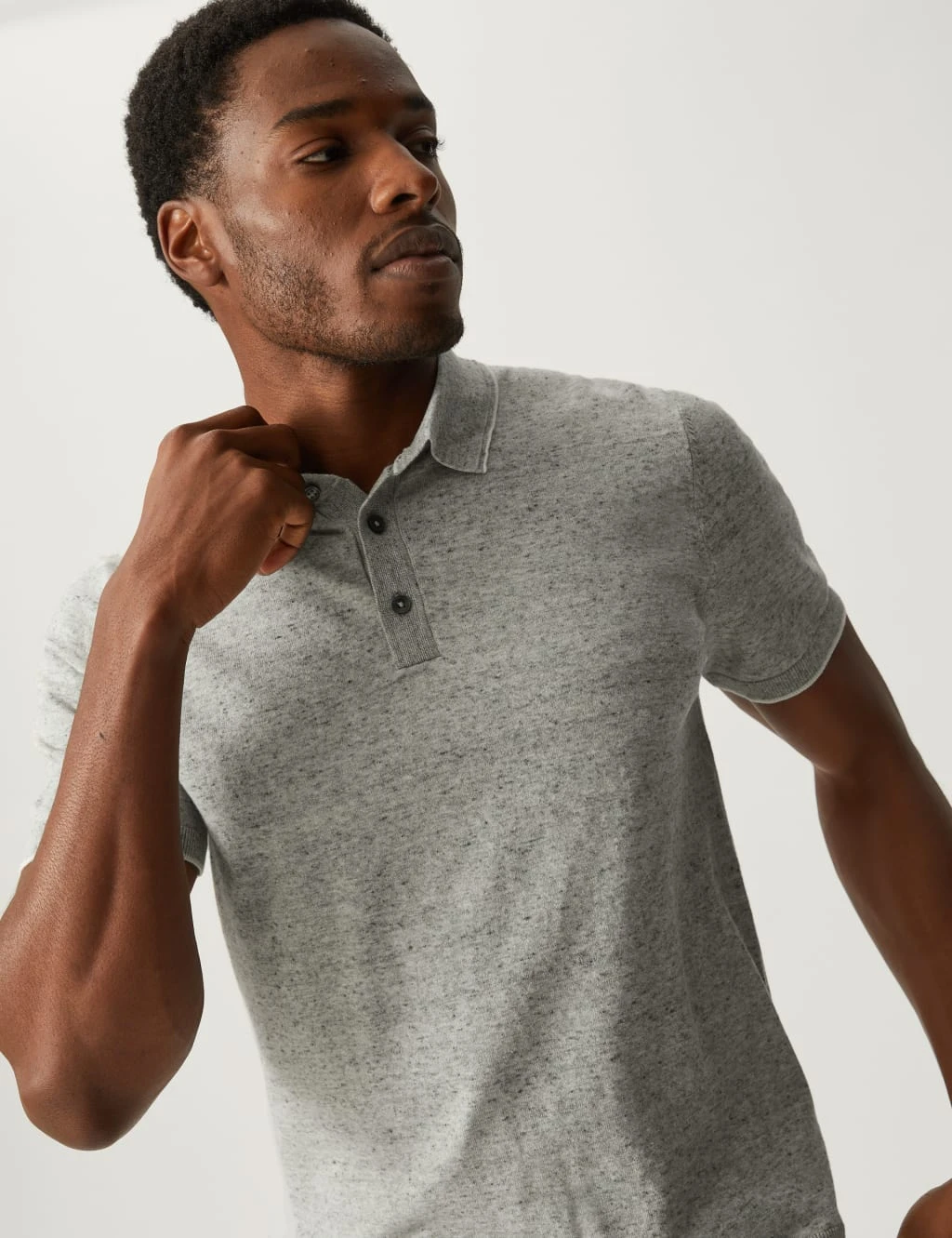 Cotton Rich Short Sleeve Knitted Polo Shirt 1 Cotton Rich Short Sleeve Knitted Polo Shirt