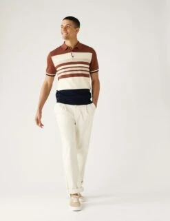 Pure Supima® Cotton Knitted Polo Shirt -Marksandspencer Sale Store SD 03 T30 4260M VA X EC 1