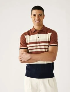 Pure Supima® Cotton Knitted Polo Shirt -Marksandspencer Sale Store SD 03 T30 4260M VA X EC 2