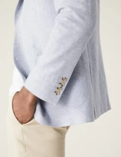 Linen Rich Textured Jacket -Marksandspencer Sale Store SD 03 T70 2011T QE X EC 1