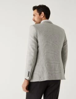 Linen Blend Check Jacket -Marksandspencer Sale Store SD 03 T70 2016E KP X EC 4