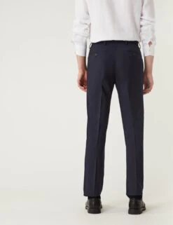 Tailored Fit Flat Front Stretch Trousers -Marksandspencer Sale Store SD 03 T70 4245T F0 X EC 3