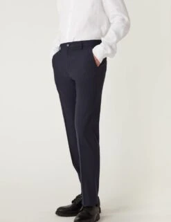 Tailored Fit Flat Front Stretch Trousers -Marksandspencer Sale Store SD 03 T70 4245T F0 X EC 6