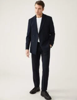 Textured Jersey Double Breasted Jacket -Marksandspencer Sale Store SD 03 T70 4415D F0 X EC 4