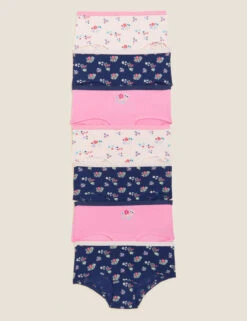 7pk Cotton Rich Floral Shorts (5-16 Yrs)