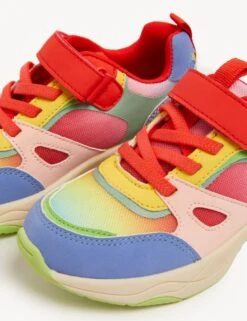 Kids' Freshfeet™ Colour Block Trainers (4 Small - 13 Small) -Marksandspencer Sale Store SD 04 T72 2129Y ZZ X EC 1