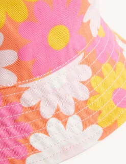 Kids' Pure Cotton Floral Sun Hat -Marksandspencer Sale Store SD 04 T72 4014D CJ X EC 2