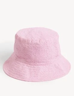 Kids' Pure Cotton Embroidered Sun Hat (1 - 13 Yrs)