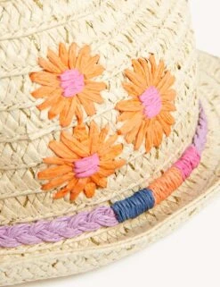 Kids' Daisy Sun Hat (12 Mths-13 Yrs) -Marksandspencer Sale Store SD 04 T72 4027D ZZ X EC 2