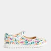 Kids’ Riptape Floral Mary Jane Shoes (4 Small - 13 Small)
