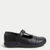 Kids’ Leather T-Bar School Shoes (8 Small - 1 Large) -Marksandspencer Sale Store SD 04 T72 8654B Y0 X EC 0