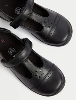 Kids’ Leather T-Bar School Shoes (8 Small - 1 Large) -Marksandspencer Sale Store SD 04 T72 8654B Y0 X EC 1
