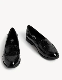 Kids' Patent Freshfeet™ Loafers (13 Small - 7 Large) -Marksandspencer Sale Store SD 04 T72 8903B Y0 X EC 90