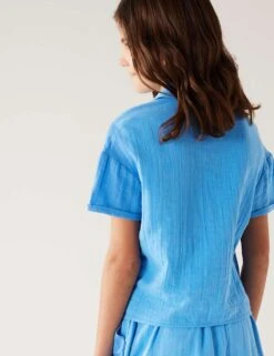 Pure Cotton Blouse (6-16 Yrs) -Marksandspencer Sale Store SD 04 T74 2087E E0 X EC 2