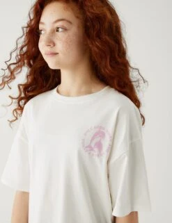 No Brand Pure Cotton Dolphin T-Shirt (6-16 Yrs) -Marksandspencer Sale Store SD 04 T74 2354V Z0 X EC 1