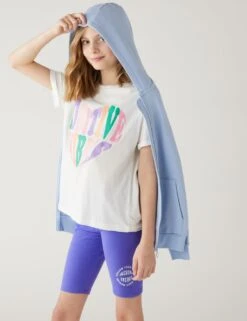 Cotton Rich Cycling Shorts (6-16 Yrs)