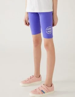 Cotton Rich Cycling Shorts (6-16 Yrs) -Marksandspencer Sale Store SD 04 T74 3208V D0 X EC 2