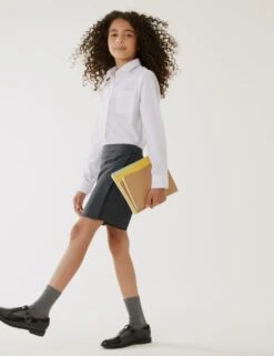 School Girls' Regular Fit Skort (2-18 Yrs)