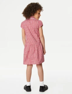 2pk Girls' Cotton Plus Fit School Dresses (4-14 Yrs) -Marksandspencer Sale Store SD 04 T76 6487P B0 X EC 2