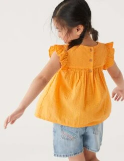 Pure Cotton Top (2 - 8 Yrs) 7 Pure Cotton Top (2 - 8 Yrs) -Marksandspencer Sale Store SD 04 T77 2295E P0 X EC 2