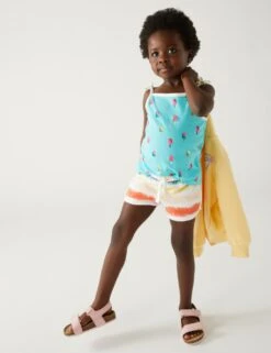 Pure Cotton Tie Dye Shorts (2-8 Yrs)